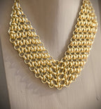 Choker in ottone dorato