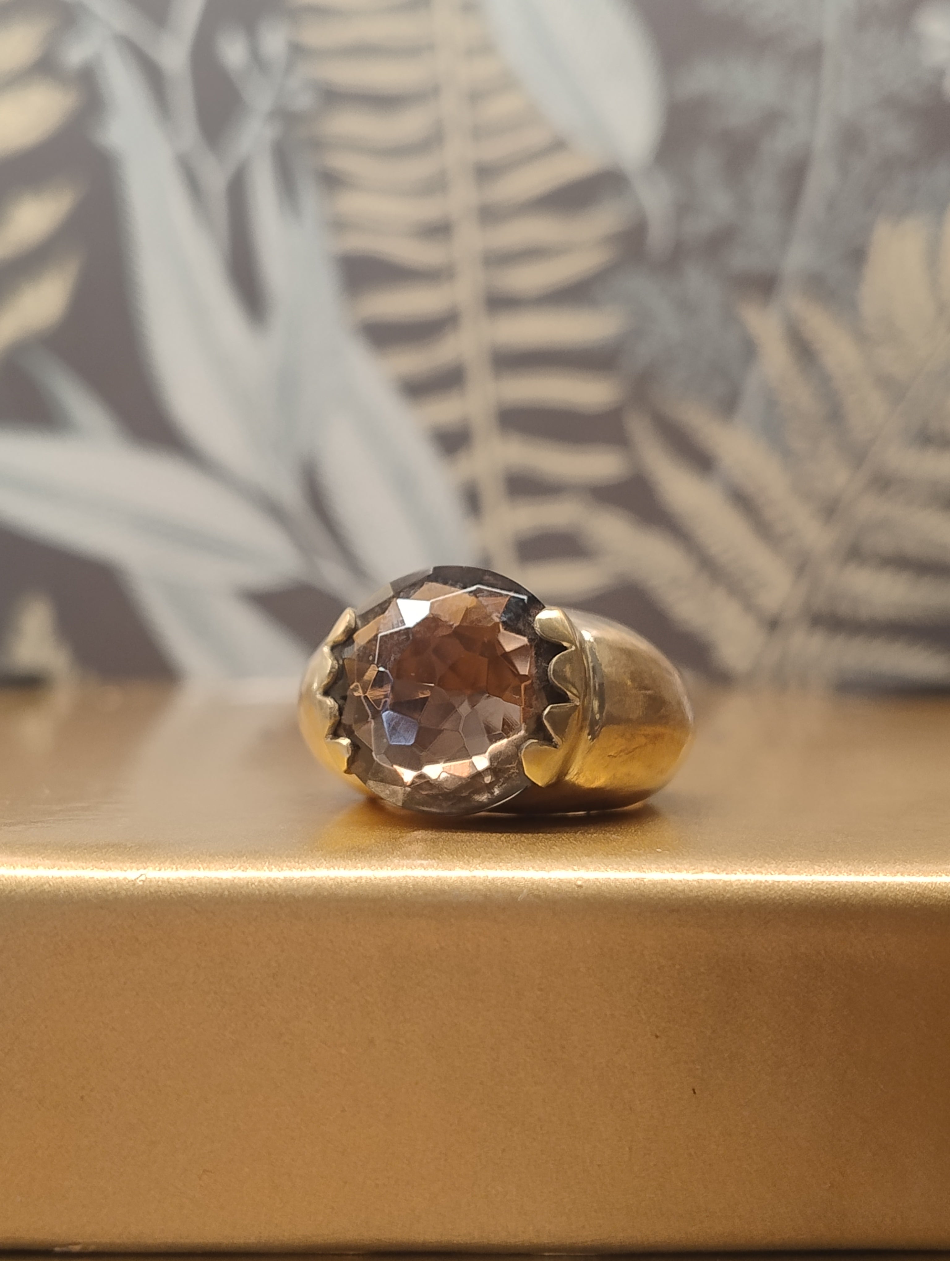 Anello "Caramella" in bronzo giallo