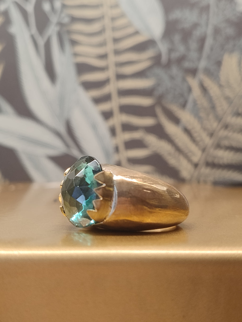 Anello "Caramella" in bronzo giallo